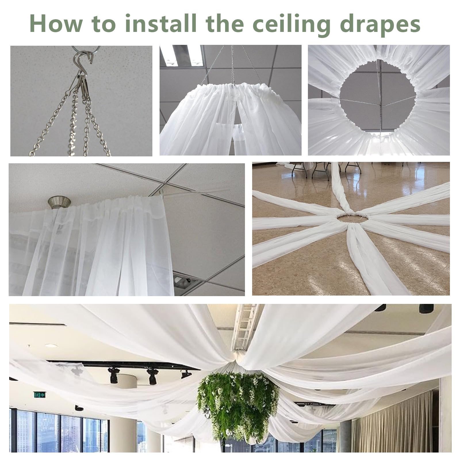 Diy Ceiling Draping Kit Event Venue | Catering | Decor | Check Out