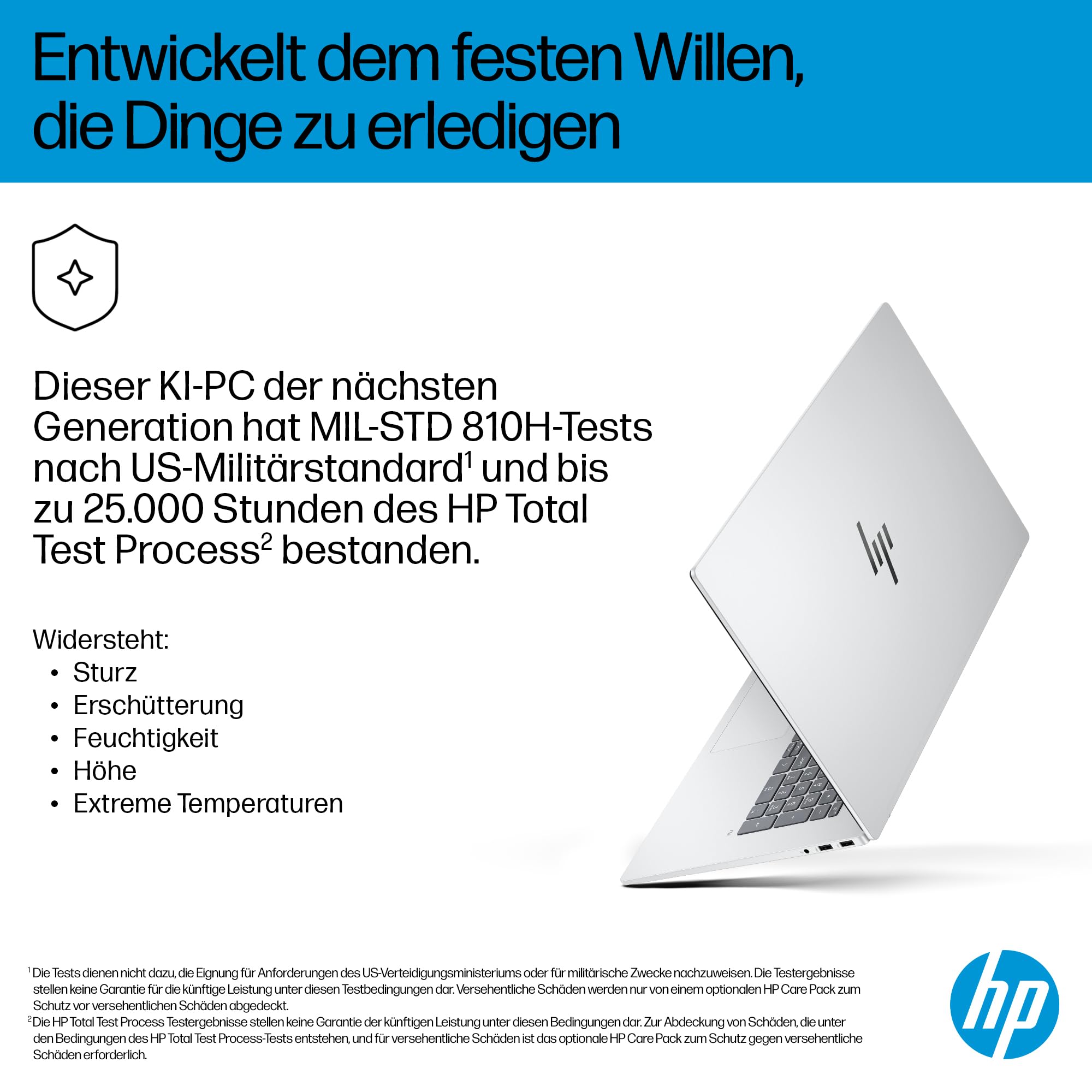 HP OmniBook X Flip 2-in-1 Laptop (17.3 Zoll FHD-Touchscreen, Intel Core Ultra 7, Copilot+, 16GB RAM, 1TB, Win11, QWERTZ) - Silber