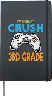 I'm Ready To Crush 3rd Grade Video Game Back To School Hardcover Journal, Black