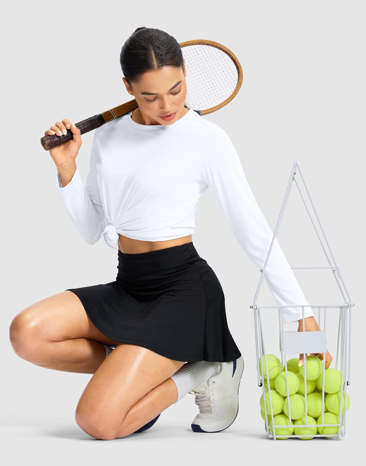 SANTINY Lightweight Long Sleeve Workout Tops for Women Breathable Gym Yoga Athletic Running Hiking Top UPF 50+ Sun Shirts - Image 6