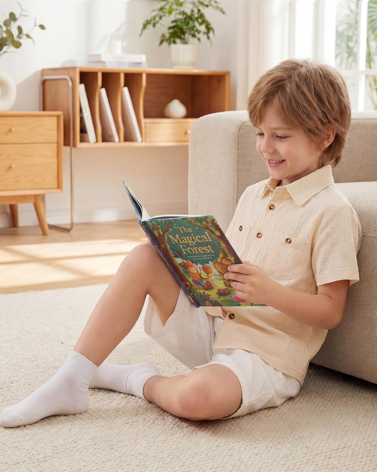 Jecson Boys Button Down Shirt Short Sleeve Summer Boys Dress Shirts Casual Cotton Collared Shirt with Pockets 5-14Y - Image 5