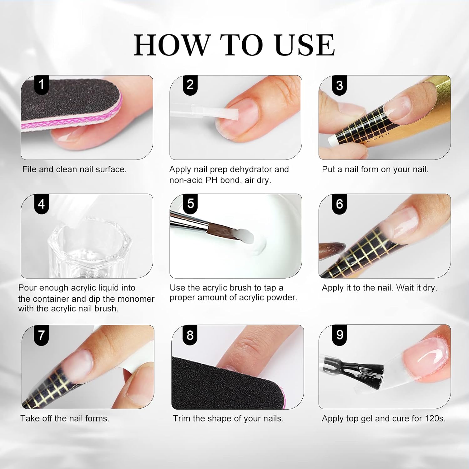 Saviland Clear Acrylic Powder 5.29OZ Large Capacity Acrylic Nail Powder Polymer Beginner Friendly SAVILAND Hand Rest for Nails Tech: Soft Leather Nail Arm Rest with Soft Sponge Arm Rest Nail Tech for