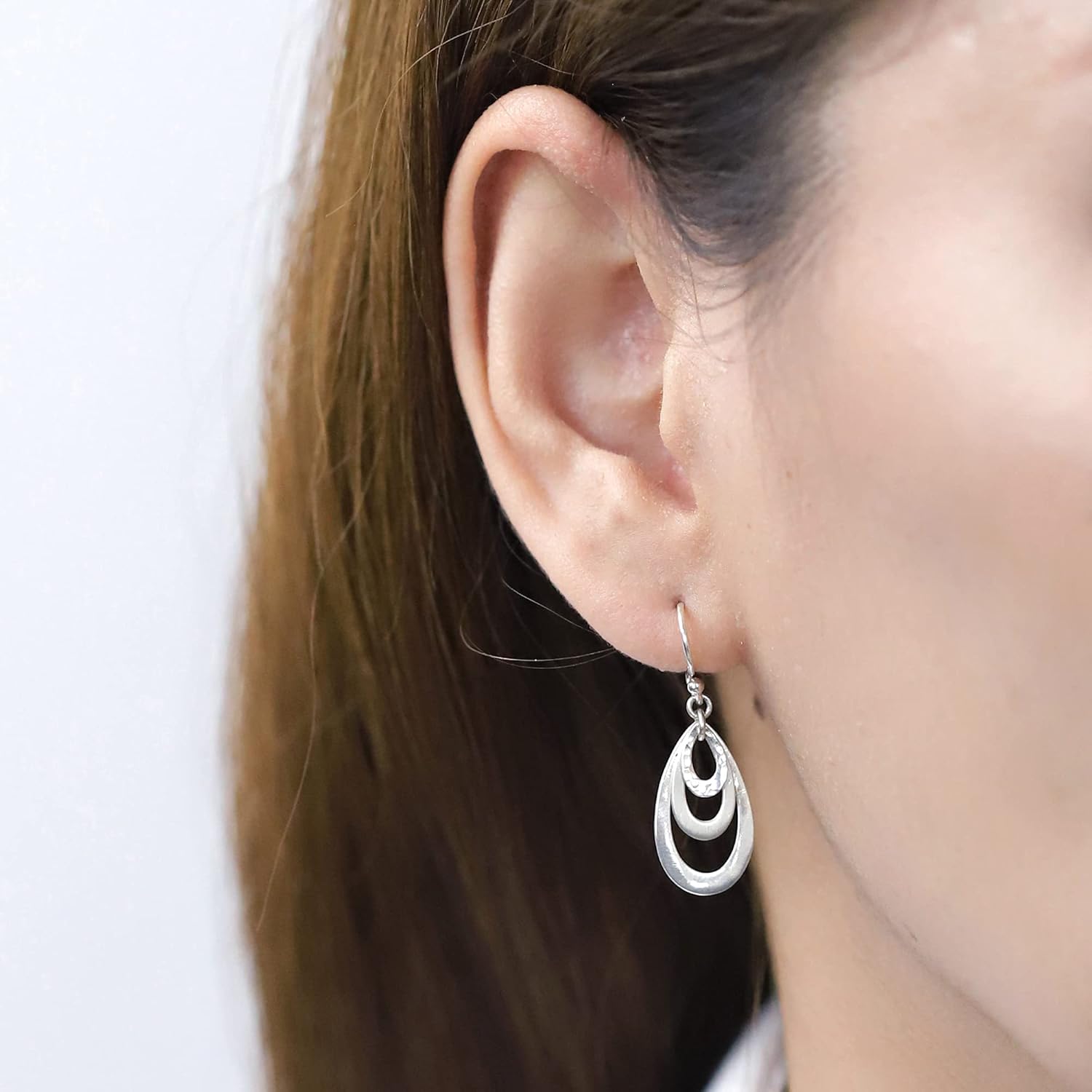 Boma Jewelry Triple Teardrop Multi-Finish Dangle Earrings - Image 2