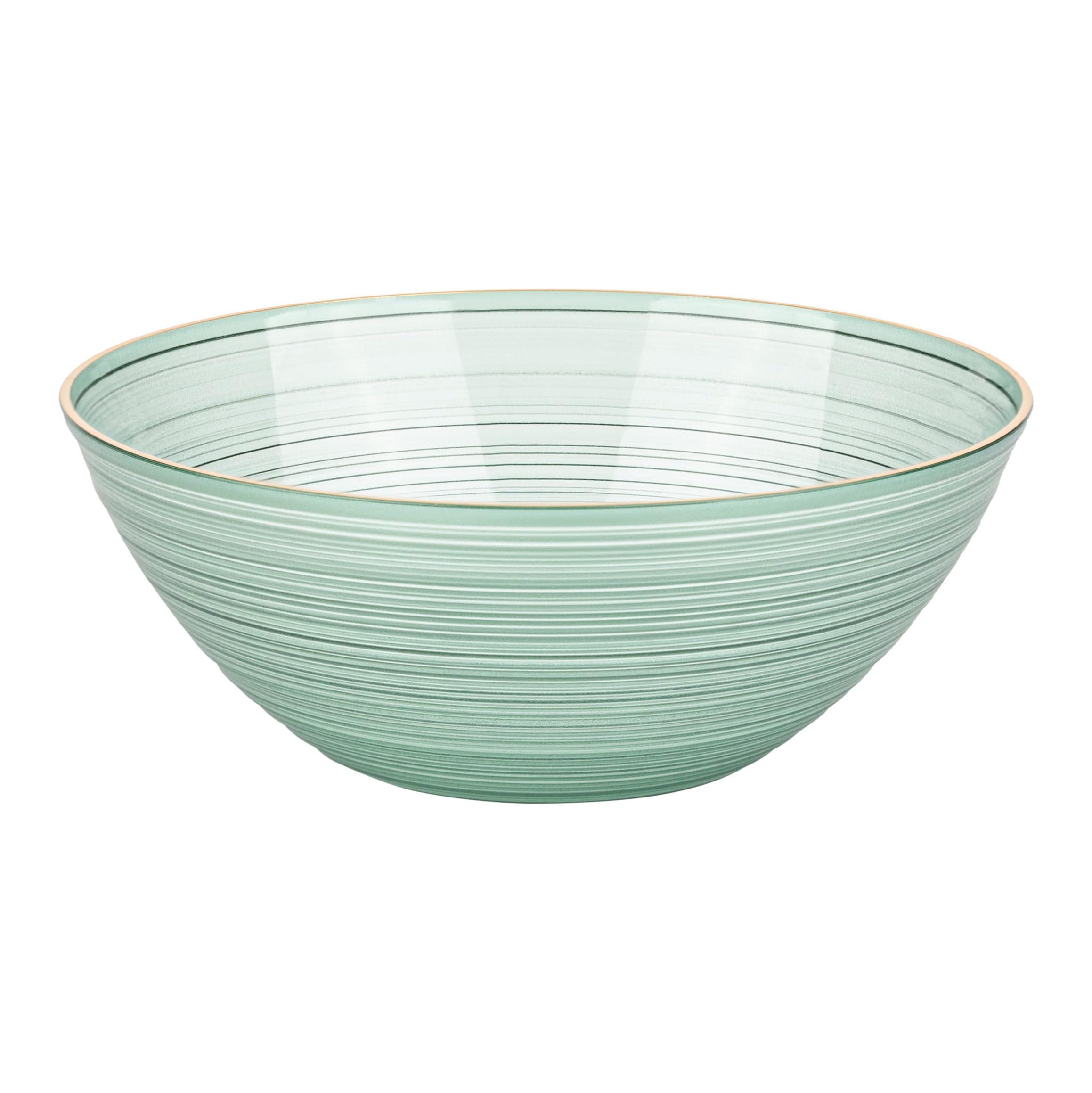 Elegant Disposable Plates & Bowls - Gold Rim Design -5