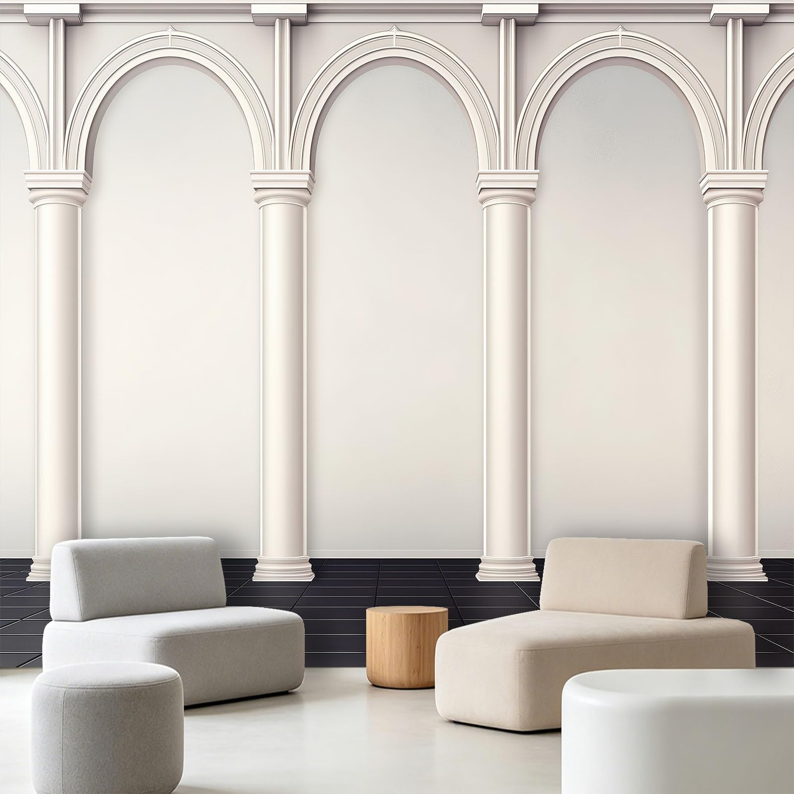 Générique Nowoczesna tapeta panoramiczna europejska - tapeta z włókniny z łuku, fototapeta ścienna do salonu, sypialni i pokoju dziecięcego - 350 x 256 cm