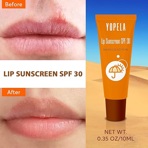 Miniatura 8 de Yopela Protector solar labial hidratante y reparador SPF 30 - Labios hidratados, suaves y reparados de larga duración para el verano, 3 sabores