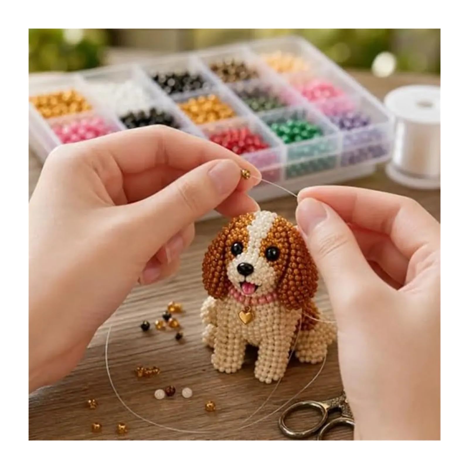 kit di perline fai da te Kit da ricamo con perline animali fai te fatto a mano(Style-B)