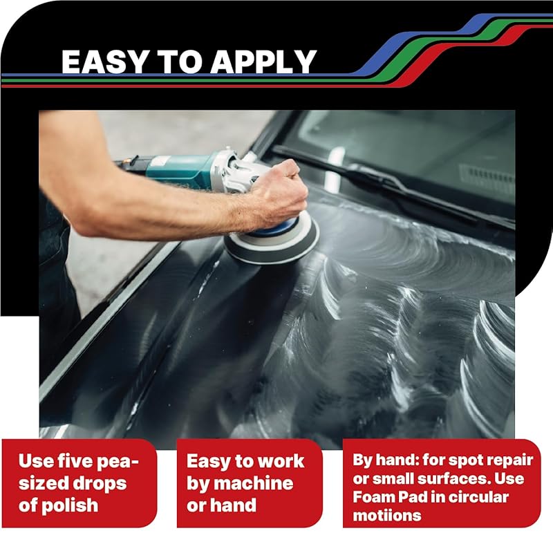 LAUCO Swirl+Plus Scratch Remover – 8oz, Polish Compound, Professional Silicone-Free Finishing Polish for Removing Fine Scratches, Swirls & Oxidation, Clear Coat Safe, High-Gloss Mirror Finish Swirl–8oz