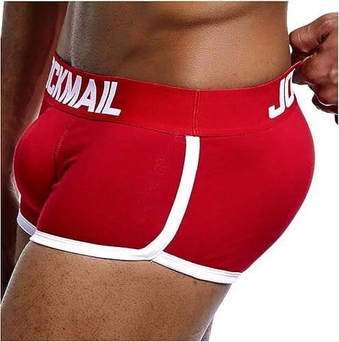 ayaso Mens Underwear Boxer Briefs Body Shaper Enhance Butt Lifter Shapewear with Removable Padded Elastic Underpant
