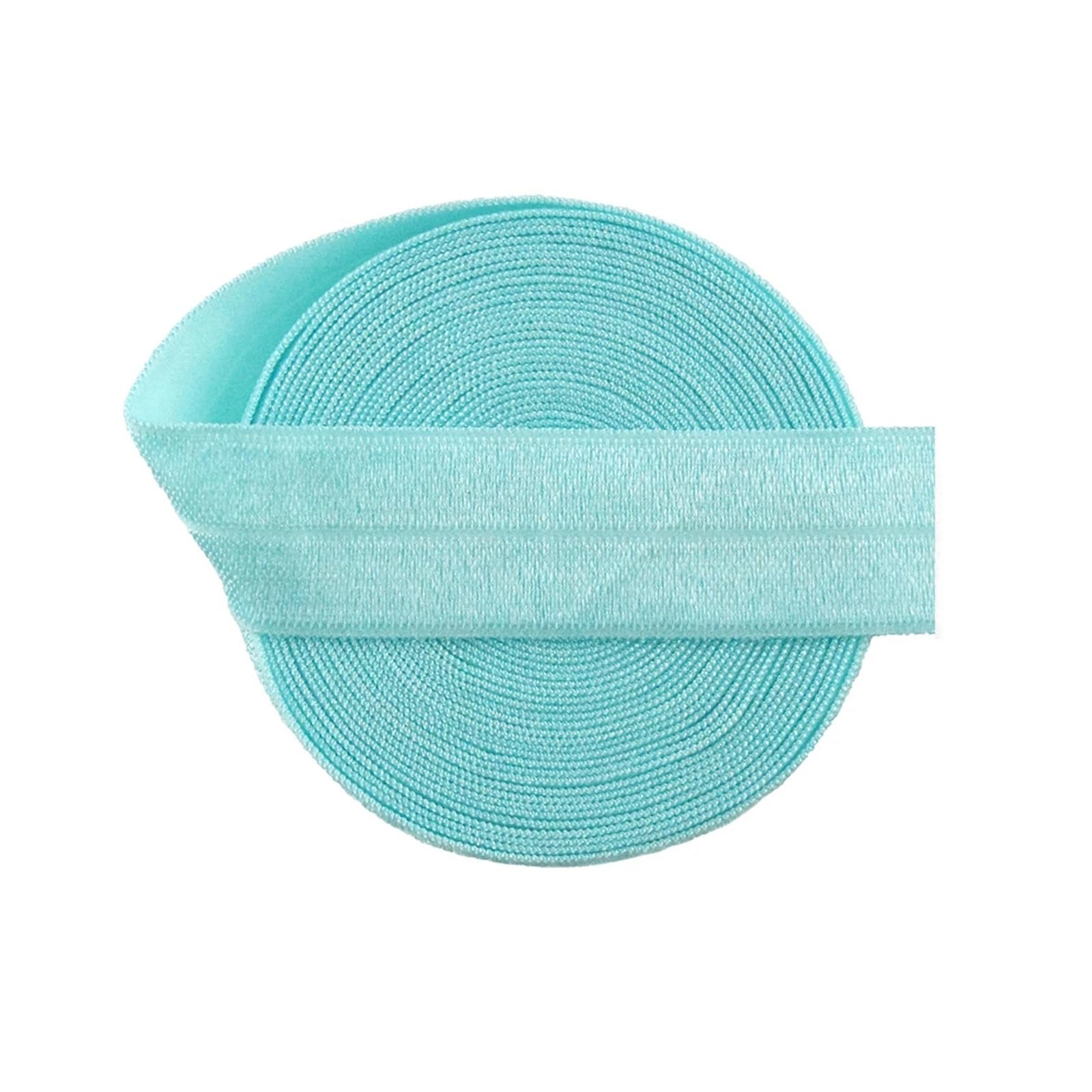 Elastico per Cucito Nastro Elastico Pieghevole Solido da 3/4" 20 mm, Lucido, in Raso e Spandex, for Cucire Lingerie, 50-100 Iarde, in Bobina(Color17,100 Yards)