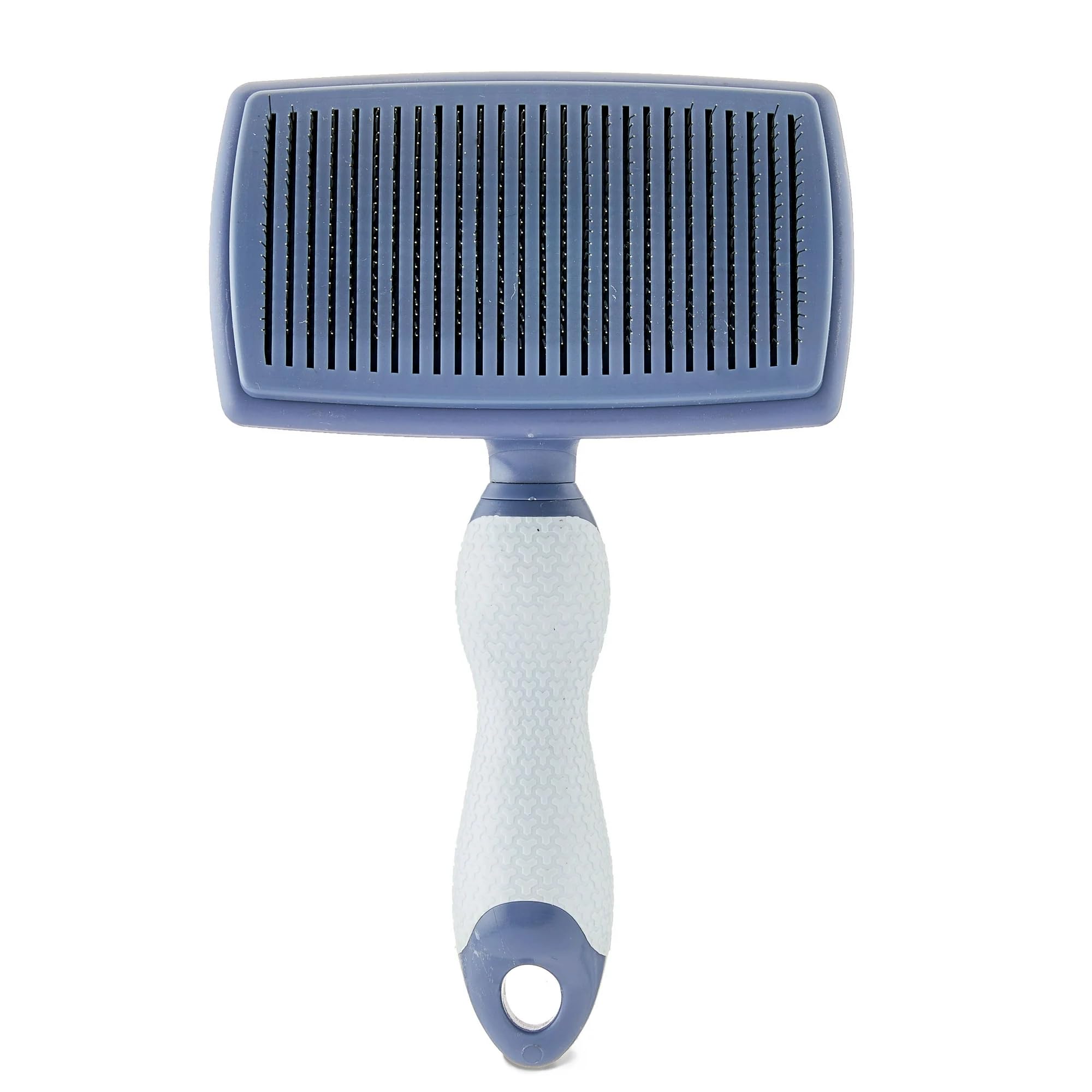Self Cleaning Slicker Brush for Dogs and Cats - Dog Brush for Shedding, Cat Grooming Hair for Long and Short Hair, Pet with Non-Slip Handle.