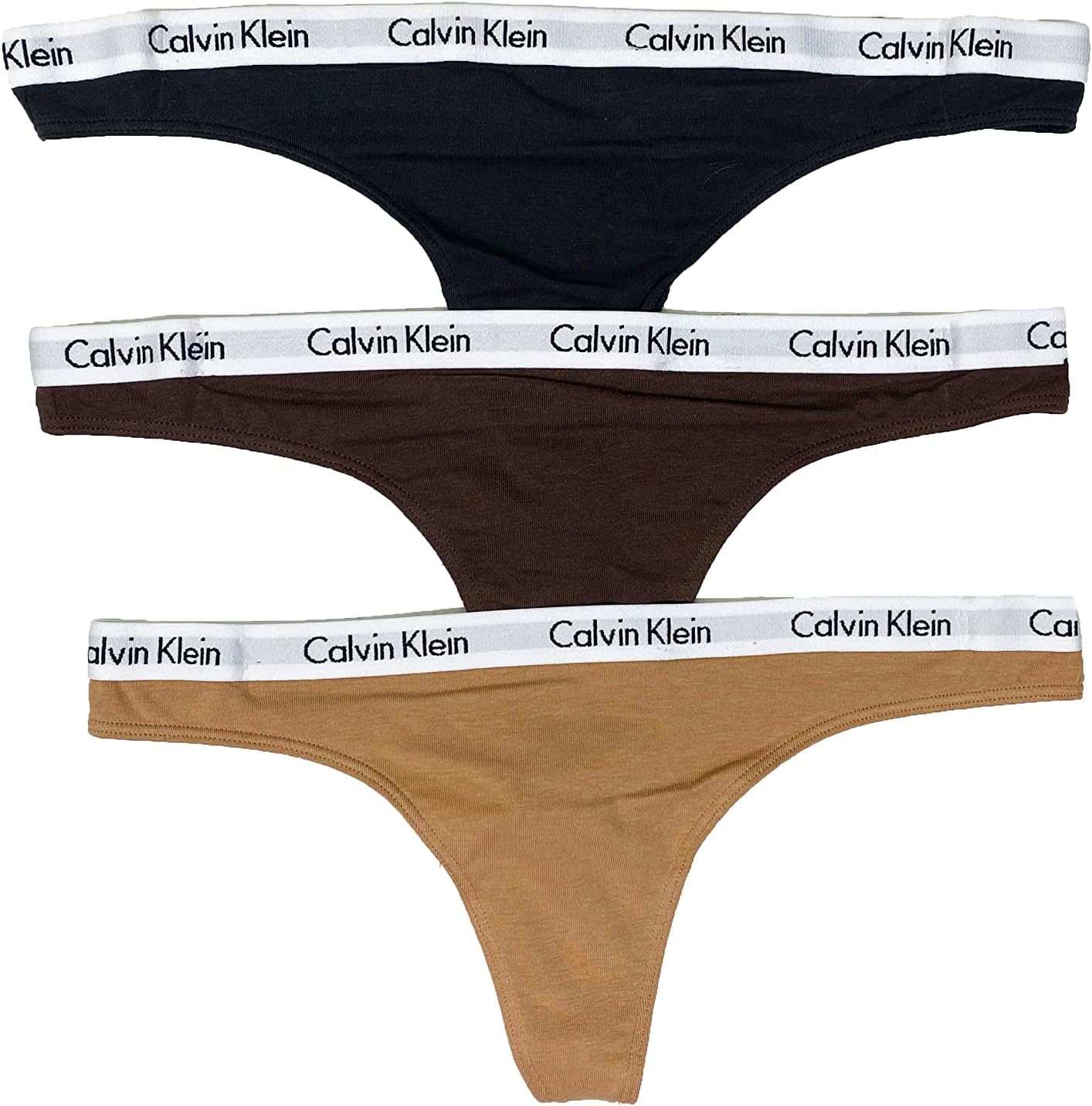 Calvin Klein Women's Carousel Logo Cotton Stretch Thong Panties