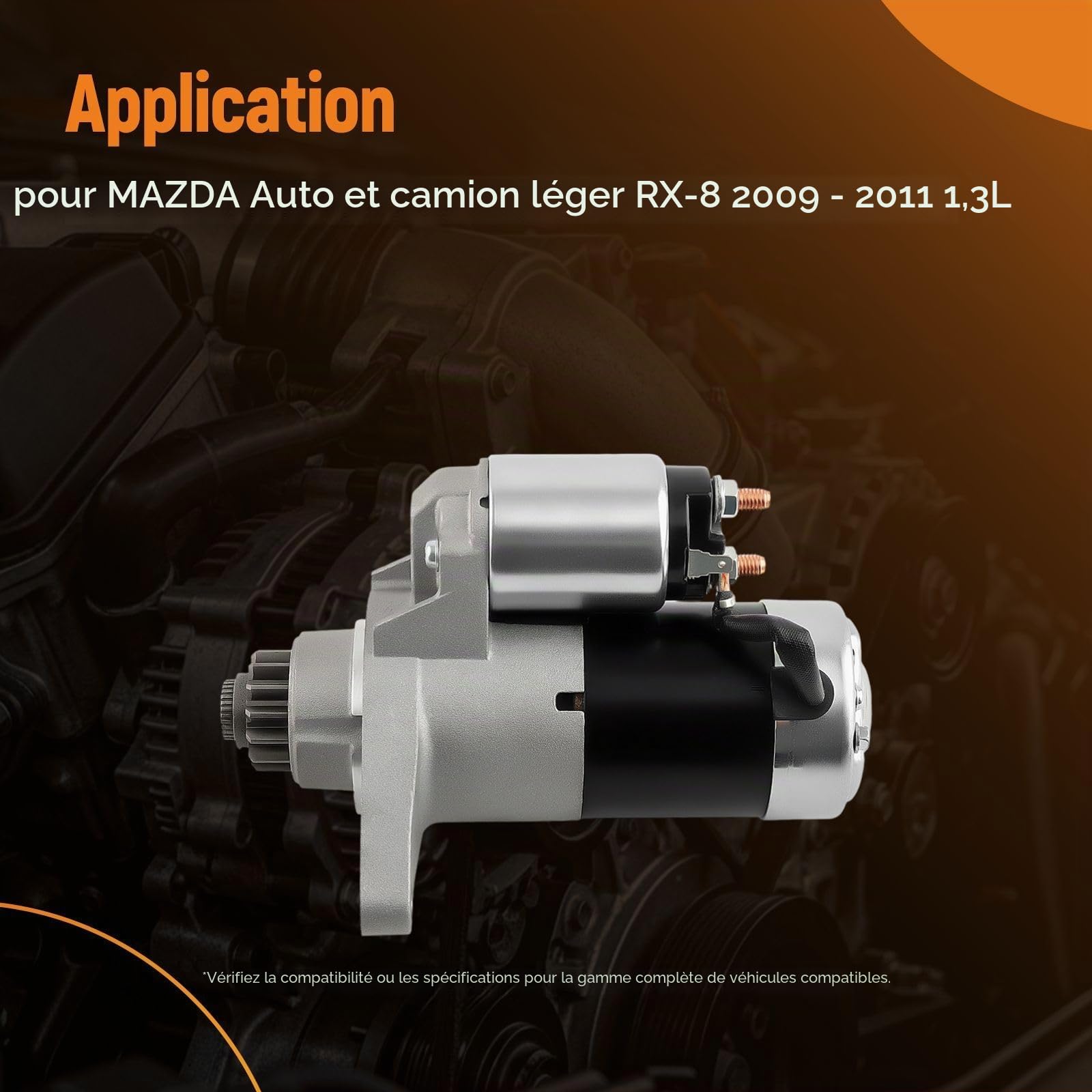 maXpeedingrods 14 dents Démarreur pour Mazda Rx8 2,2 kW 2003-12