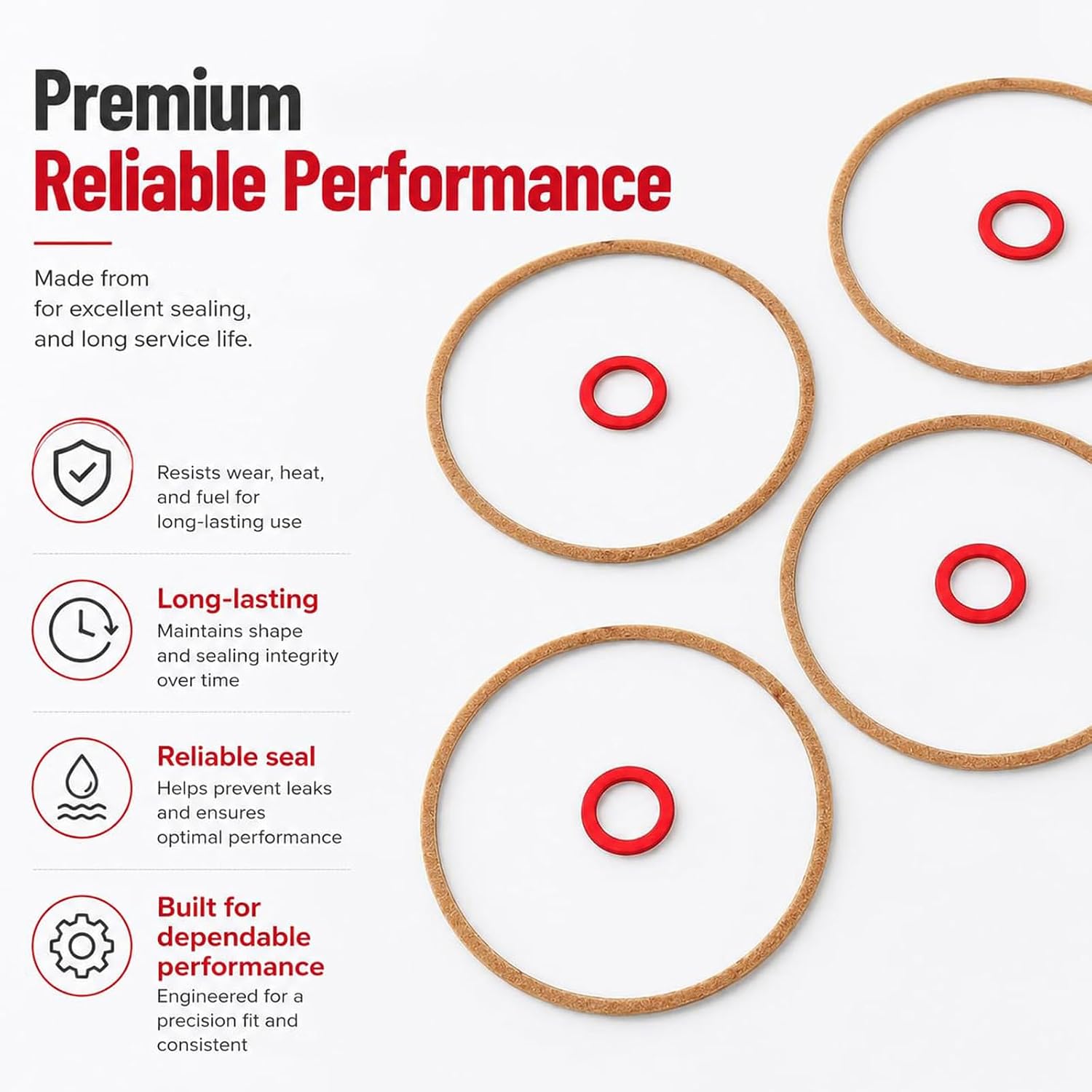 Seal Replacement Gasket Set 5 Piece Carburetor Mixed Size