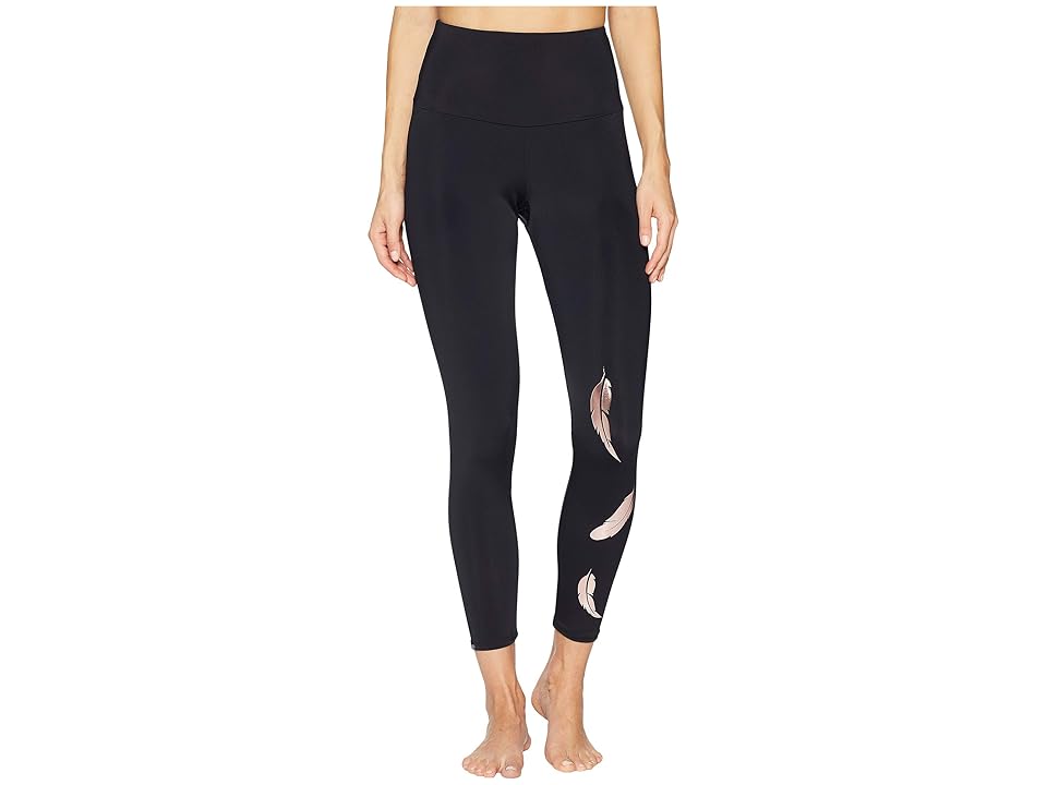 

Onzie Foil Leggings (Rose Gold Feather) Women's Casual Pants