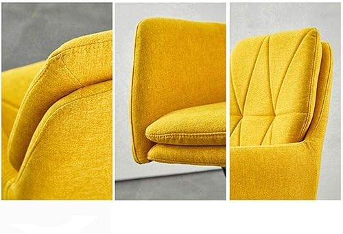 Miniatura 5 de Silla de computadora de tela Home Silla giratoria simple Asiento europeo Ocio Ascensor Silla de oficina Silla de estudio (gris)