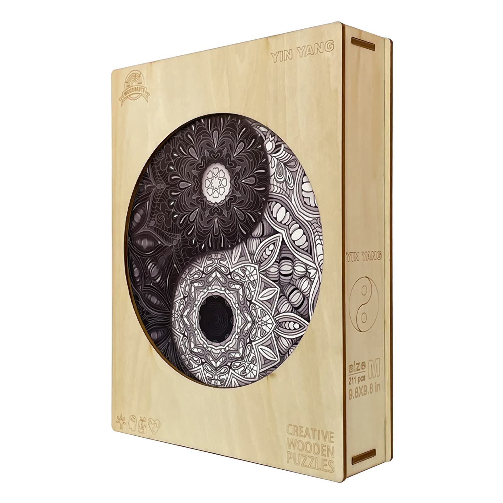 Holzpuzzles für Erwachsene und Kinder, Yin Yang Wooden Puzzle Holzpuzzle Einzigartige Tierform Puzzleteile, Konstellation Holz-Puzzle, Puzzle aus Tierteilen 759 Stück (XL-50.8 * 50.8cm)