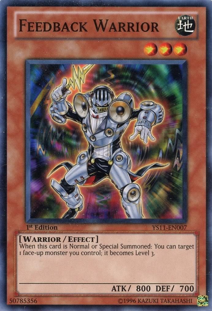Amazon.com: Yu-Gi-Oh! - Feedback Warrior (YS11-EN007) - Starter