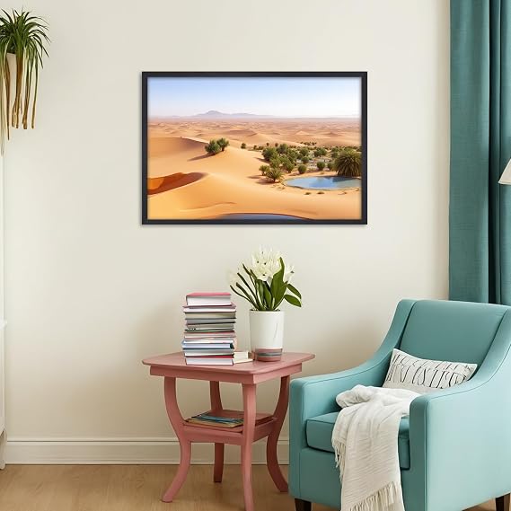 40x60cm Picture Frame Black, Aluminium Photo Frame Large for Posters, Photos and Puzzles, Metal Frame for Living Room, Office, Gallery Wall Mount Display