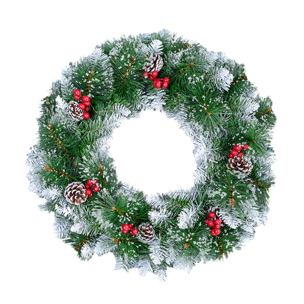 Guirlande de Noël artificielle murale en rotin de 50cm pour décoration de fête