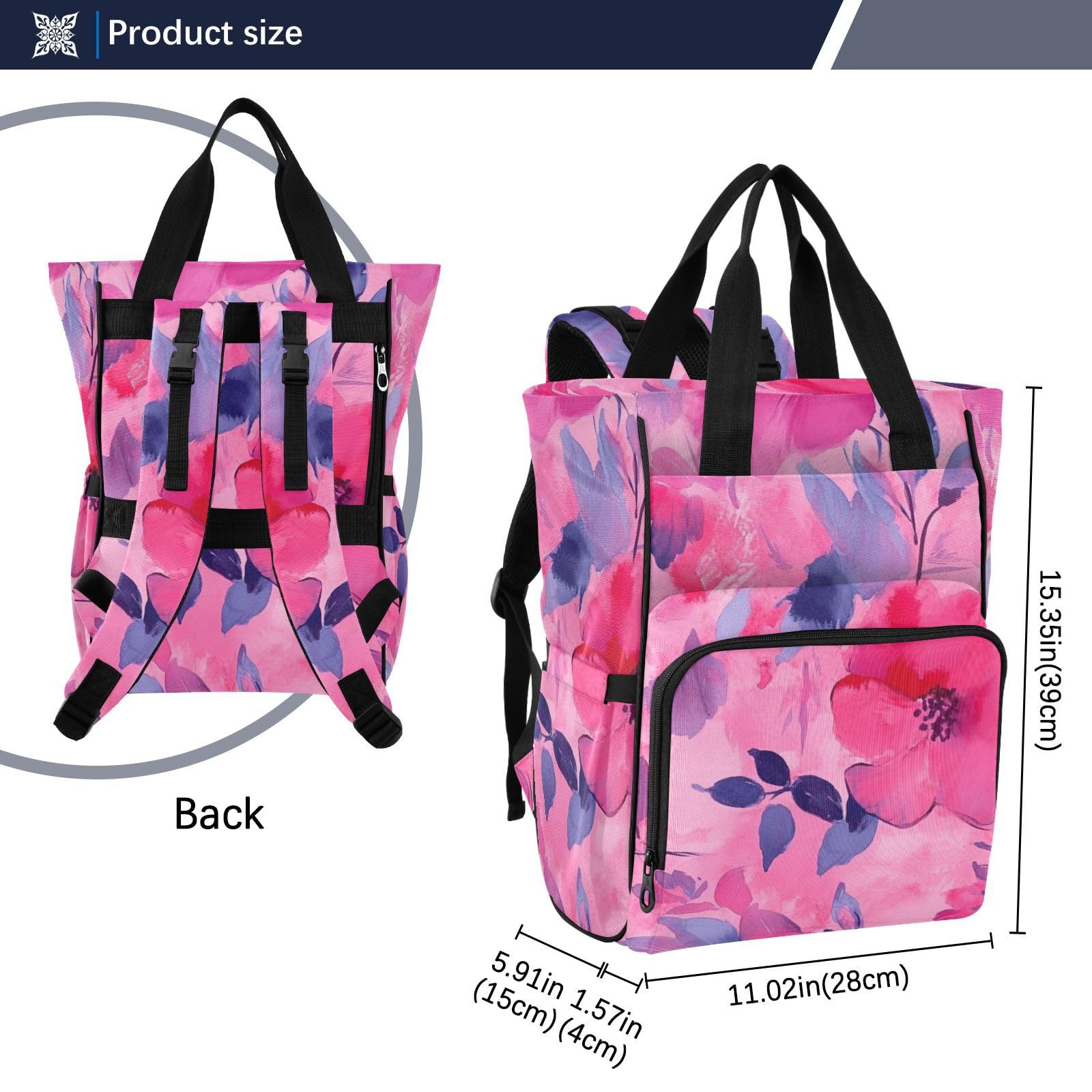 Bolsas para pañales de viaje, diseño de dibujos animados, color