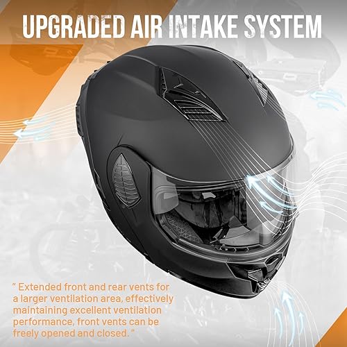 Miniatura 6 de Cascos modulares de motocicleta de cara completa abatible, casco de motocicleta para bicicleta de calle, unisex, modelo 167 para adultos