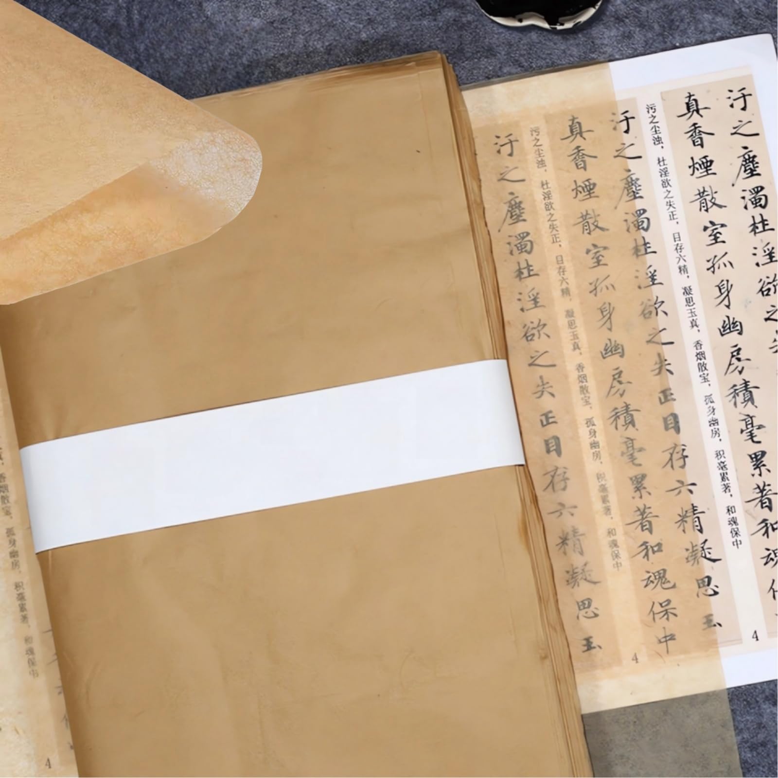 100 Sheets Cicada Wing Rice Paper - Handmade Bamboo Pulp Xuan Paper for Mixed Media, Gelli Printing & Calligraphy - Ultra-Thin, Strong & Translucent