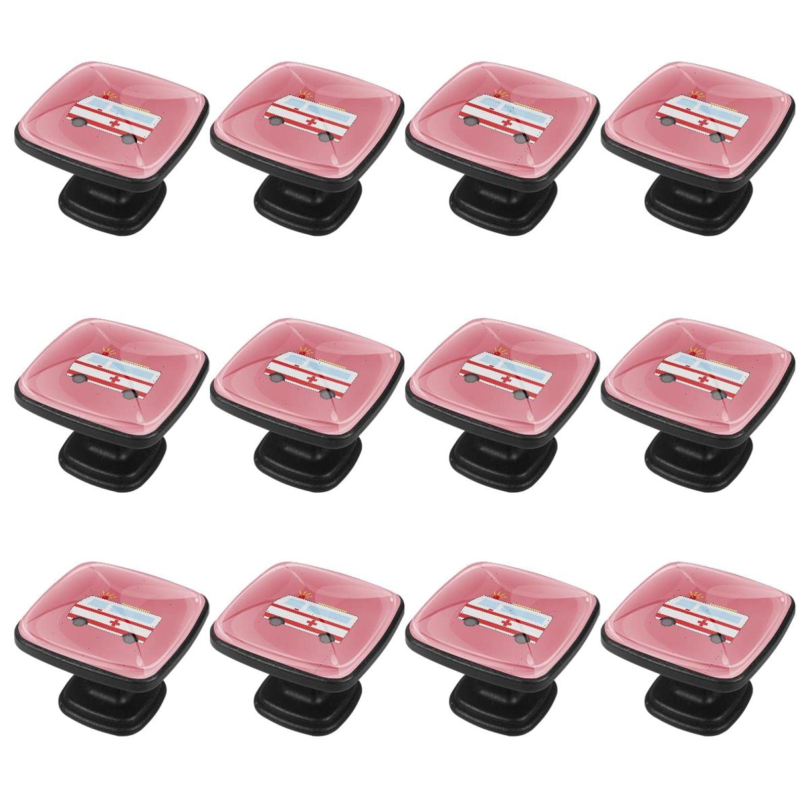 Boutons de tiroir rose ambulance pour chambre d'enfant moderne