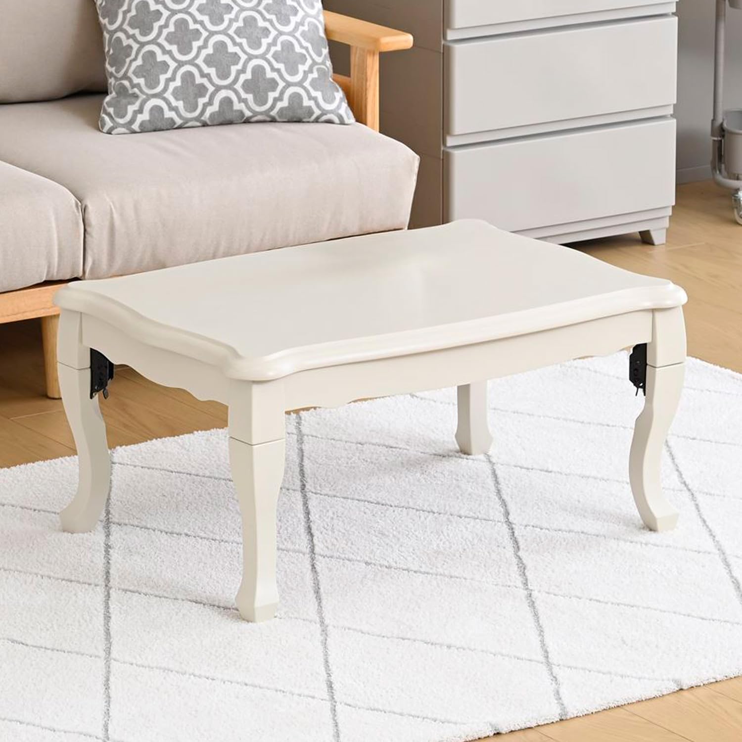 Amazon.co.jp: [山善] こたつ テーブル 折りたたみ 幅80cm×奥行55cm