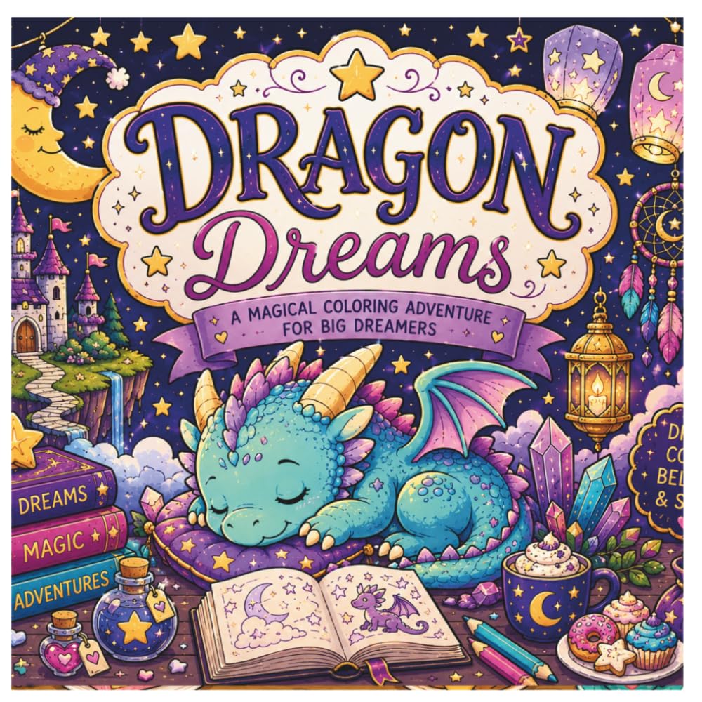 Dragon Dreams: A Fantasy Coloring Adventure