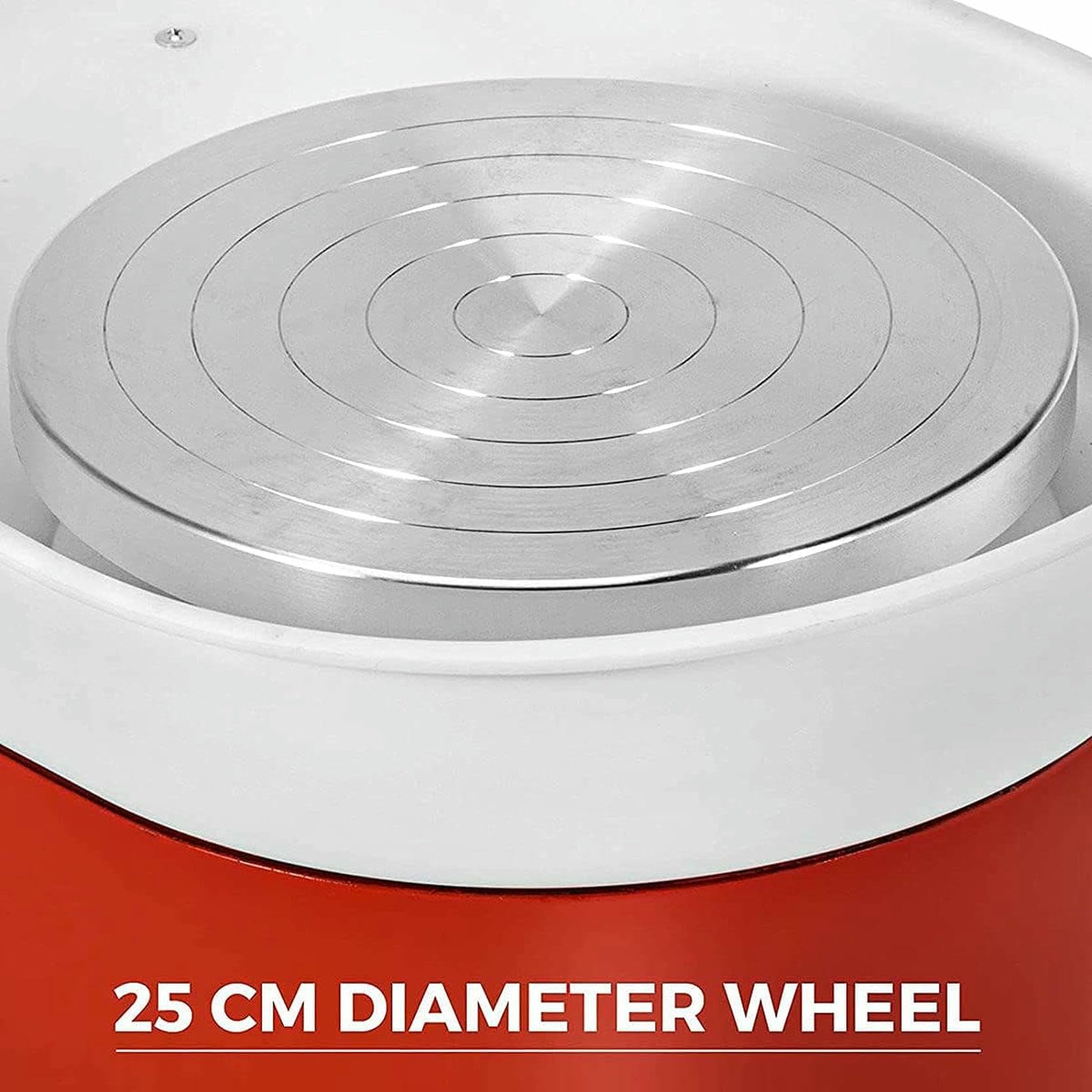Máquina formadora de cerámica, rueda eléctrica para arte y manualidades de arcilla, potencia de 350 W, 25 cm de diámetro, herramienta ideal para artistas profesionales y aficionados de la cerámica