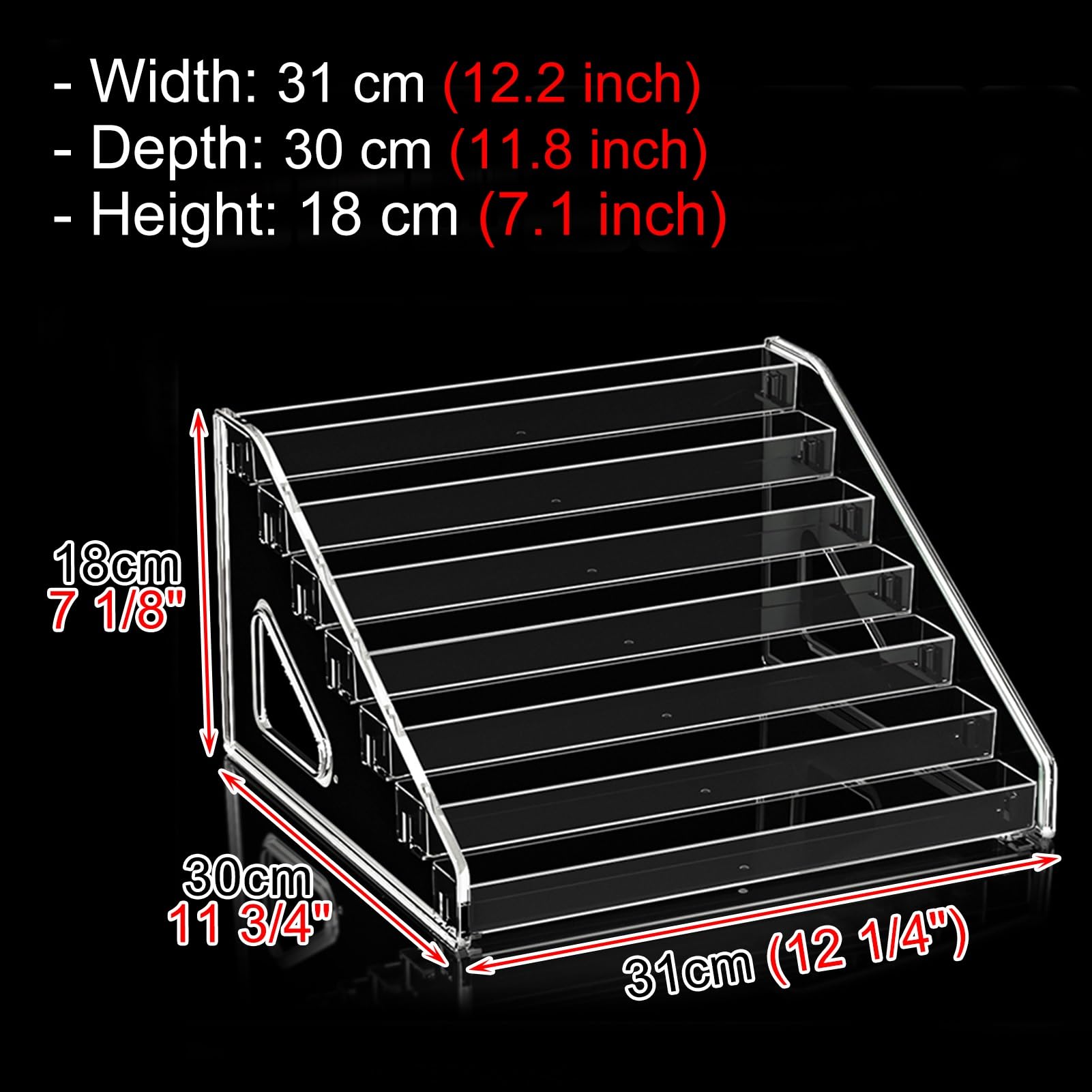 Amazon.com: EXCLURA 7-Tier Cigarettes Display Rack for Countertop, Acrylic Retail  Cigarettes Holder Organizer, Supermarket Counter Candy Rack, Easy to  Install : Industrial & Scientific