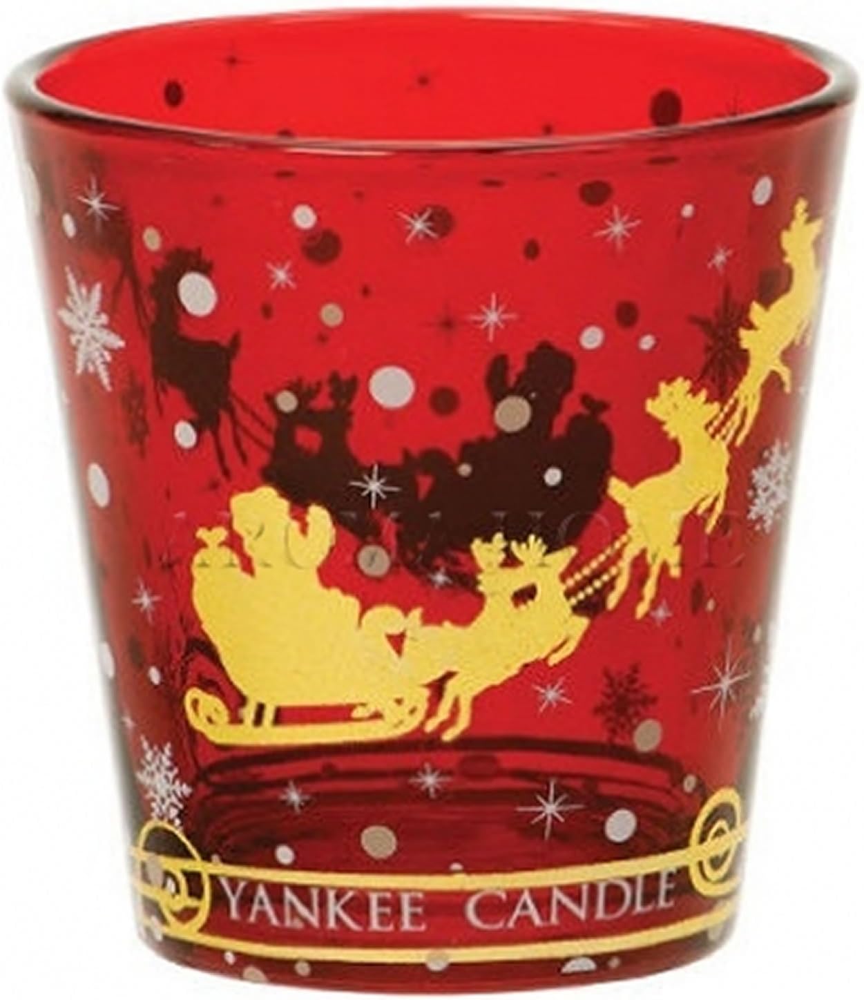 Yankee Candle Santa Sleigh Votive Holder for Samplers or Tea Lights