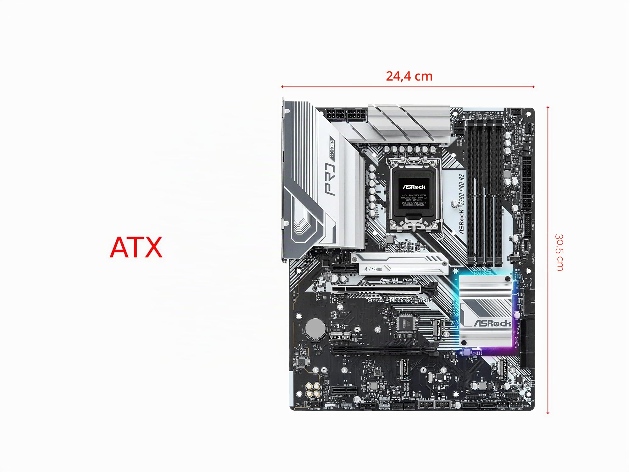 ASRock Z790 Pro RS Z790 : Amazon.es: Informática