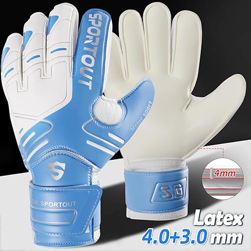 Miniatura 2 de Guantes de portero para jóvenes y adultos agarre fuerte para las atajadas más difíciles con espinas para dar una espléndida protección para evitar