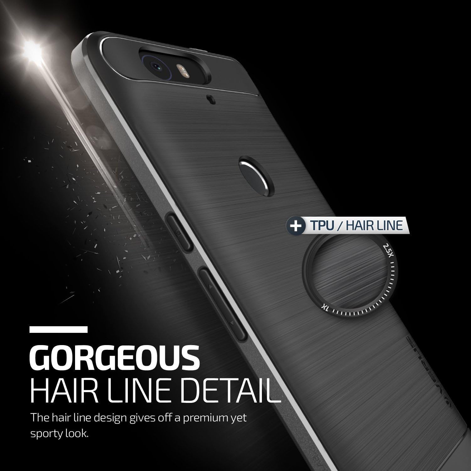 Nexus 6P Case, Verus [High Pro Shield][Steel Silver] - [Military Grade Protection][Slim Fit] For Huawei Nexus 6P