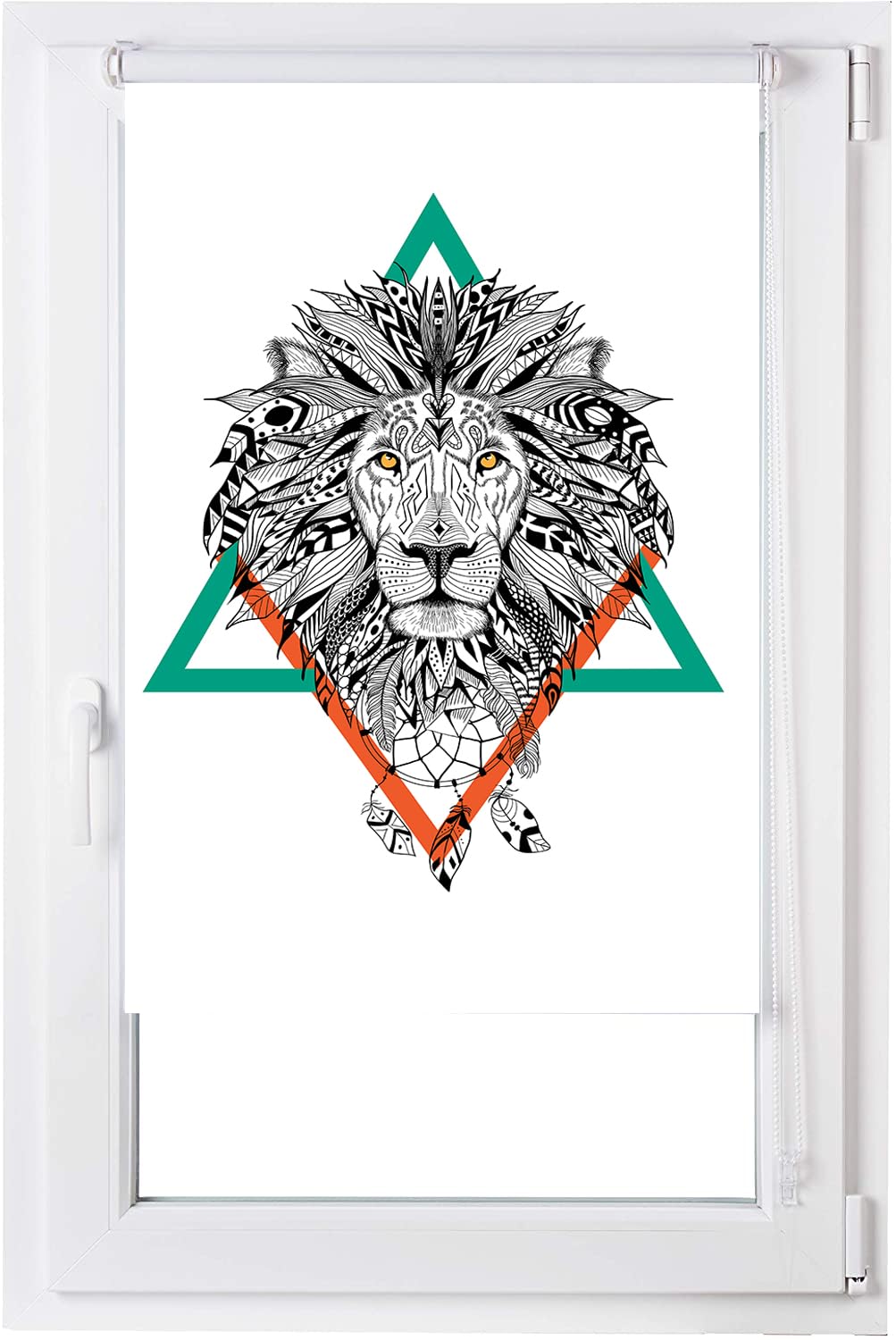 Estoralis | Animaux | Store Enrouleur | sans Outil Tissu translucide imprimé | A-225 | 60 x 150 cm. (Largeur/Hauteur) Taille du Tissu 57 x 150 cm. | Stores pour fenêtres et Portes