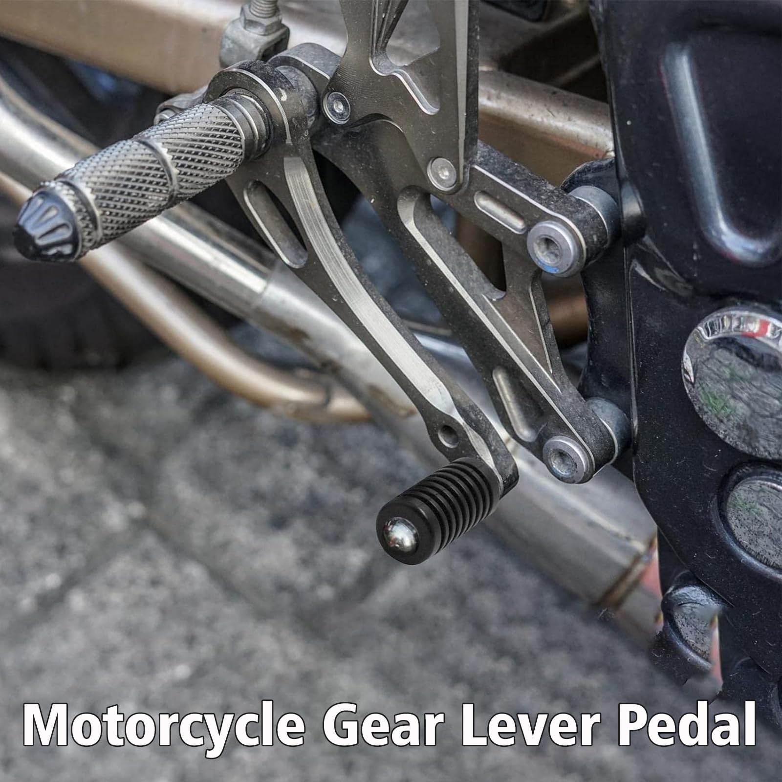 Copriscarpe Moto Taicols - Protezione Leva Cambio In Gomma Con Velcro Regolabile - Foto 5