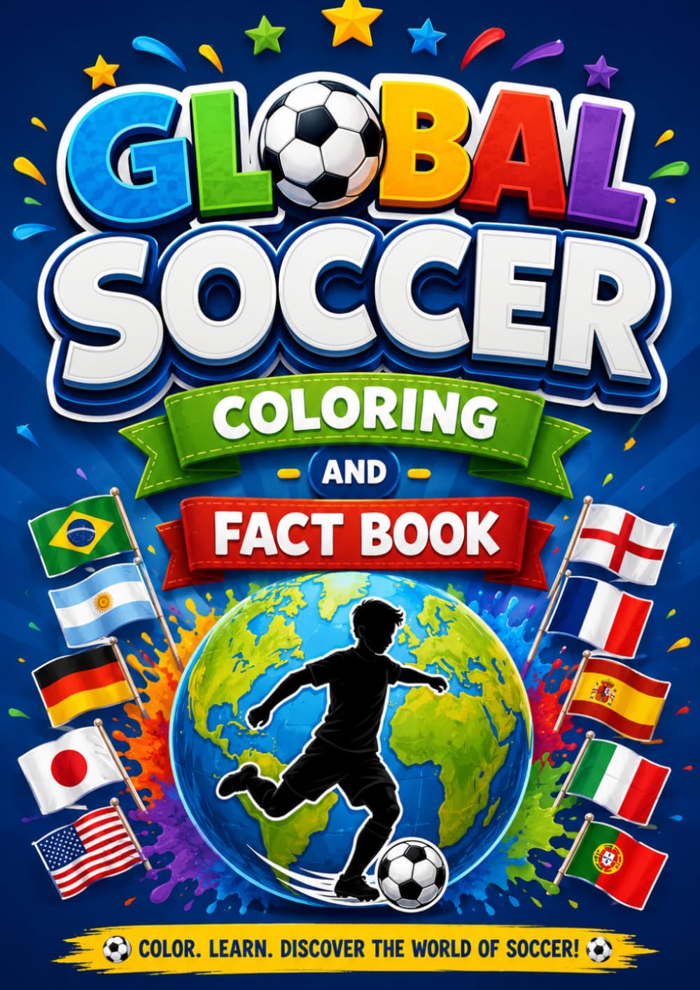 Global Soccer Coloring and Fact Book for Kids: Fun Football Facts and Creative Coloring Pages (Fun Football Learning)