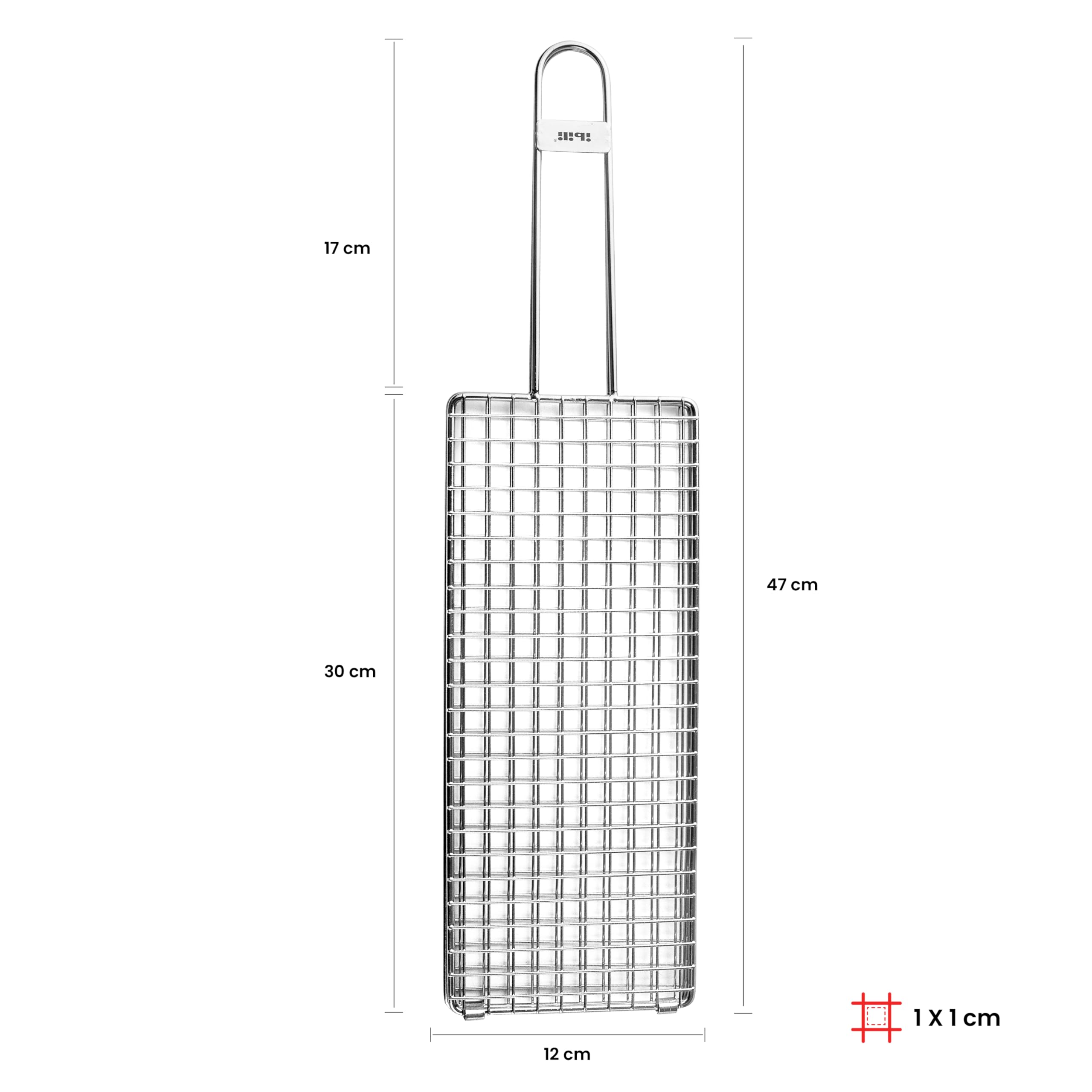 IBILI - Doppelgrill für Kokotxas 30x12x1 cm Edelstahl 18%
