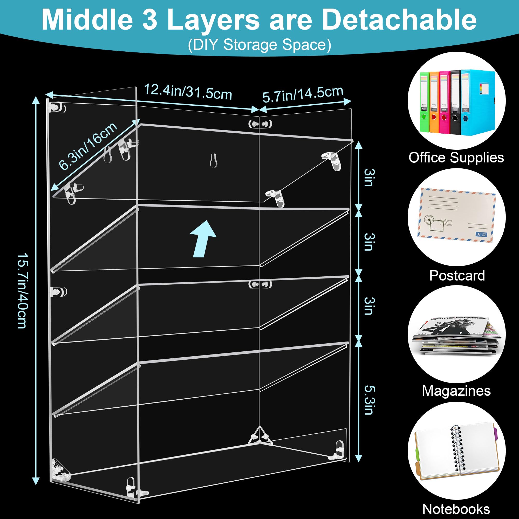 Conveniente Organizador De Archivos De Pared Vertical En Muchos Diseños Elegantes