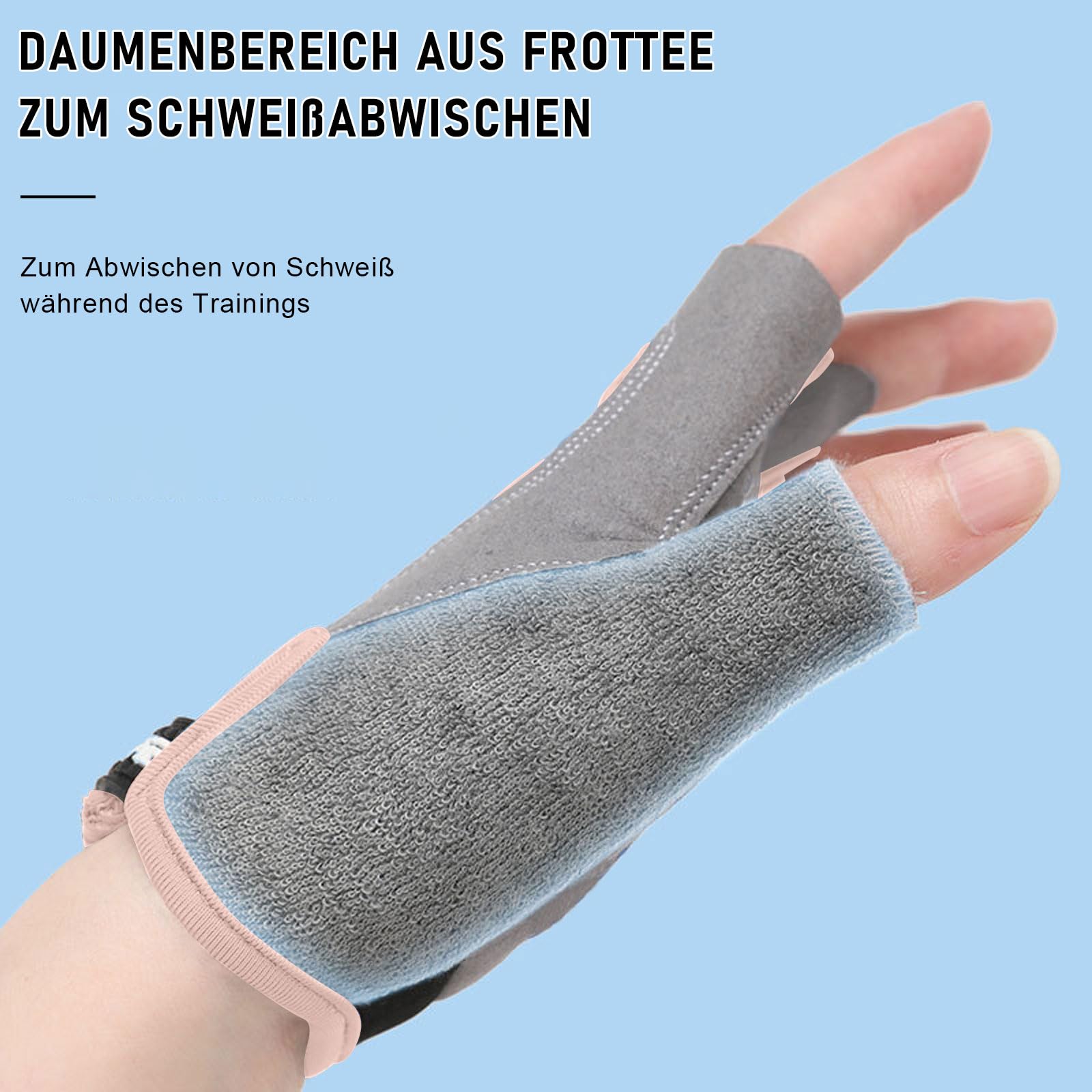 Fahrrad Handschuhe Kinder, Halbfinger Handschuhe Fahrrad Kinder, rutschfest und schweißableitend,Schutzhandfläche