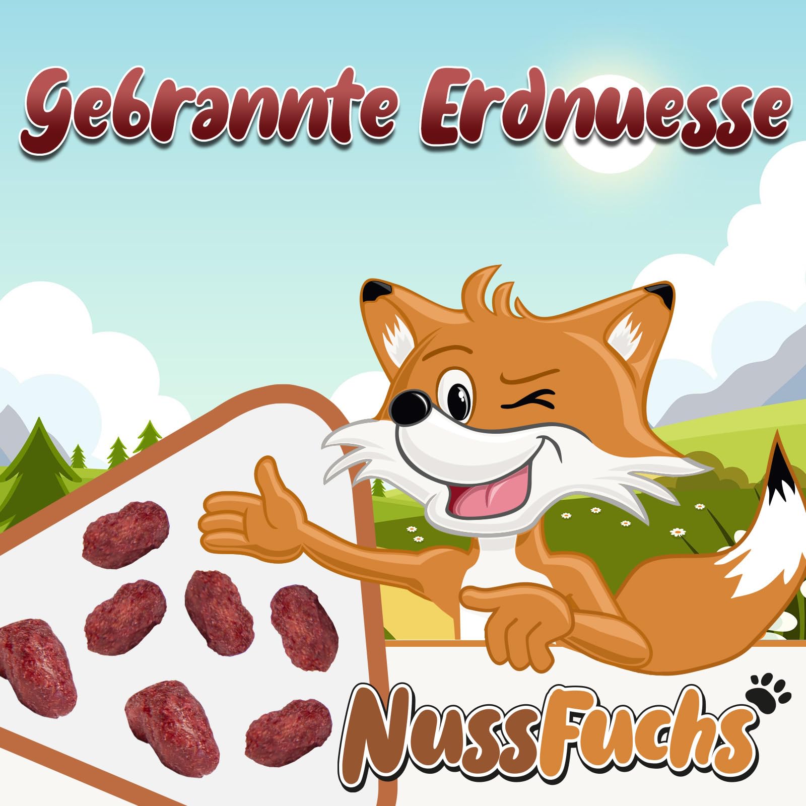 Gebrannte Erdnüsse Rot 1kg-3kg - Erdnüsse mit rotem Zuckerüberzug - Partysnack - Jahrmarkt/Weihnachtsmarkt Flair für Zuhause - Knusprige rote Erdnüsse - Knabberspaß - (3kg Eimer)