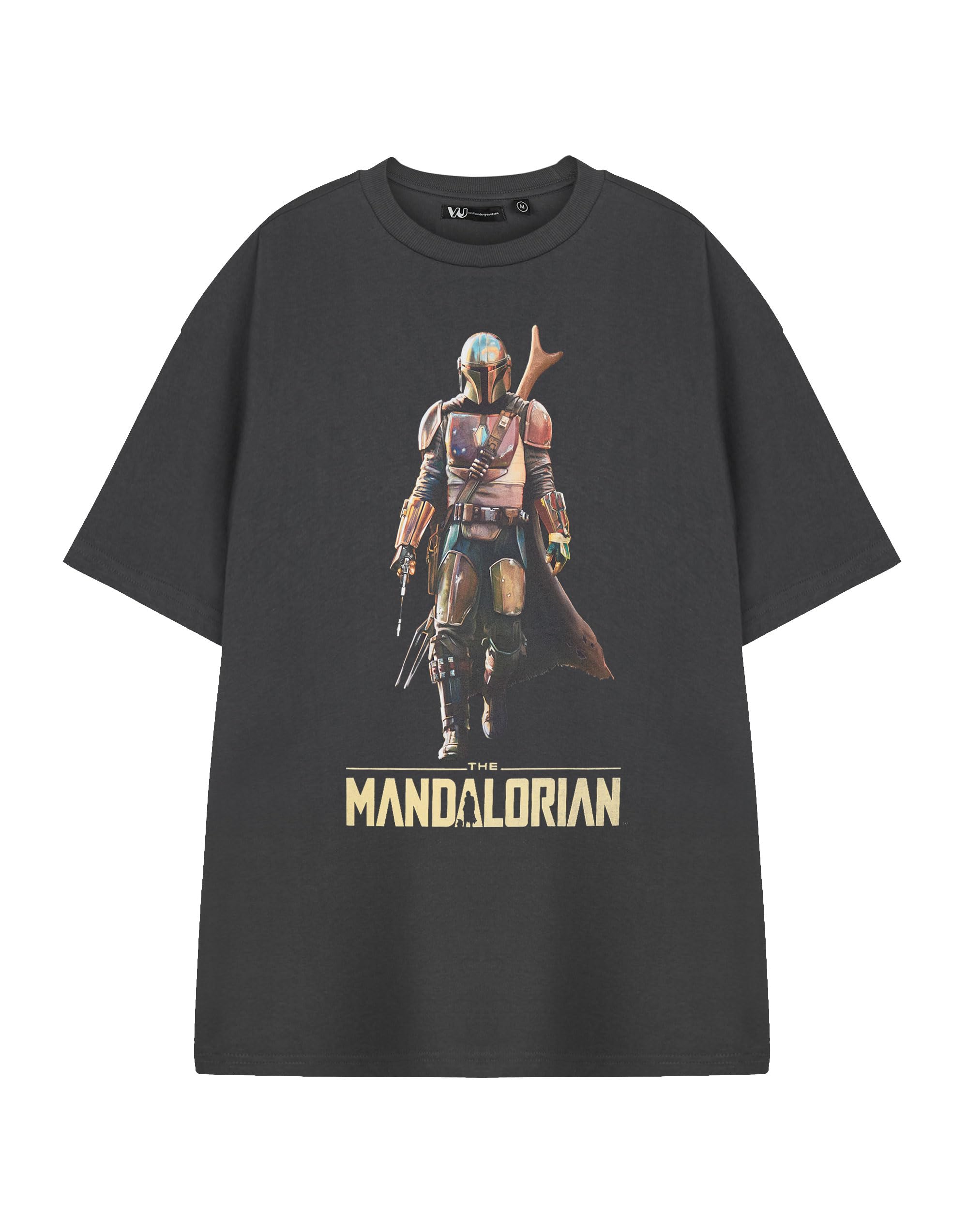 Vanilla Underground Star Wars Mens Grey The Mandalorian Short Sleeved T-Shirt (Large) from B&Q