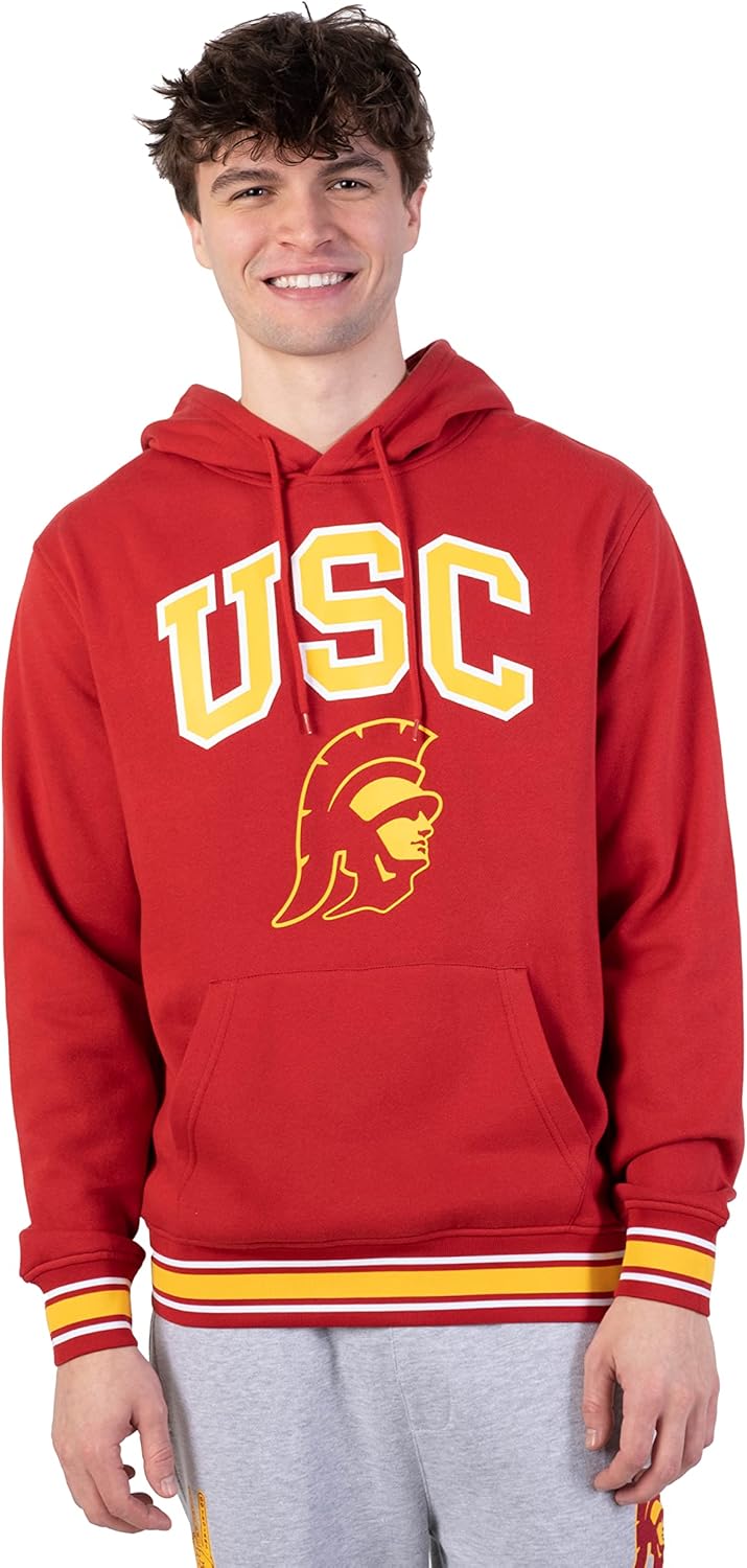 Ultra Game NCAA mens Ncaa Official Soft Fleece Pullover Hoodie Sweatshirt