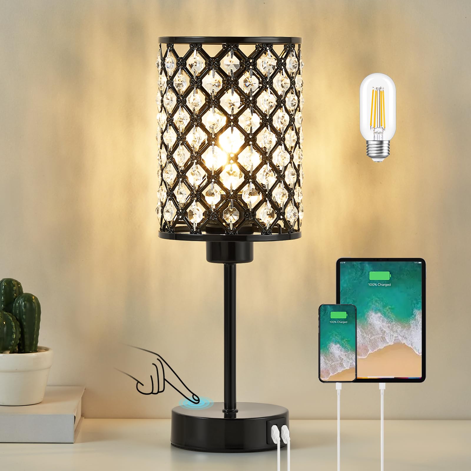 GyroVu Crystal Table Lamp