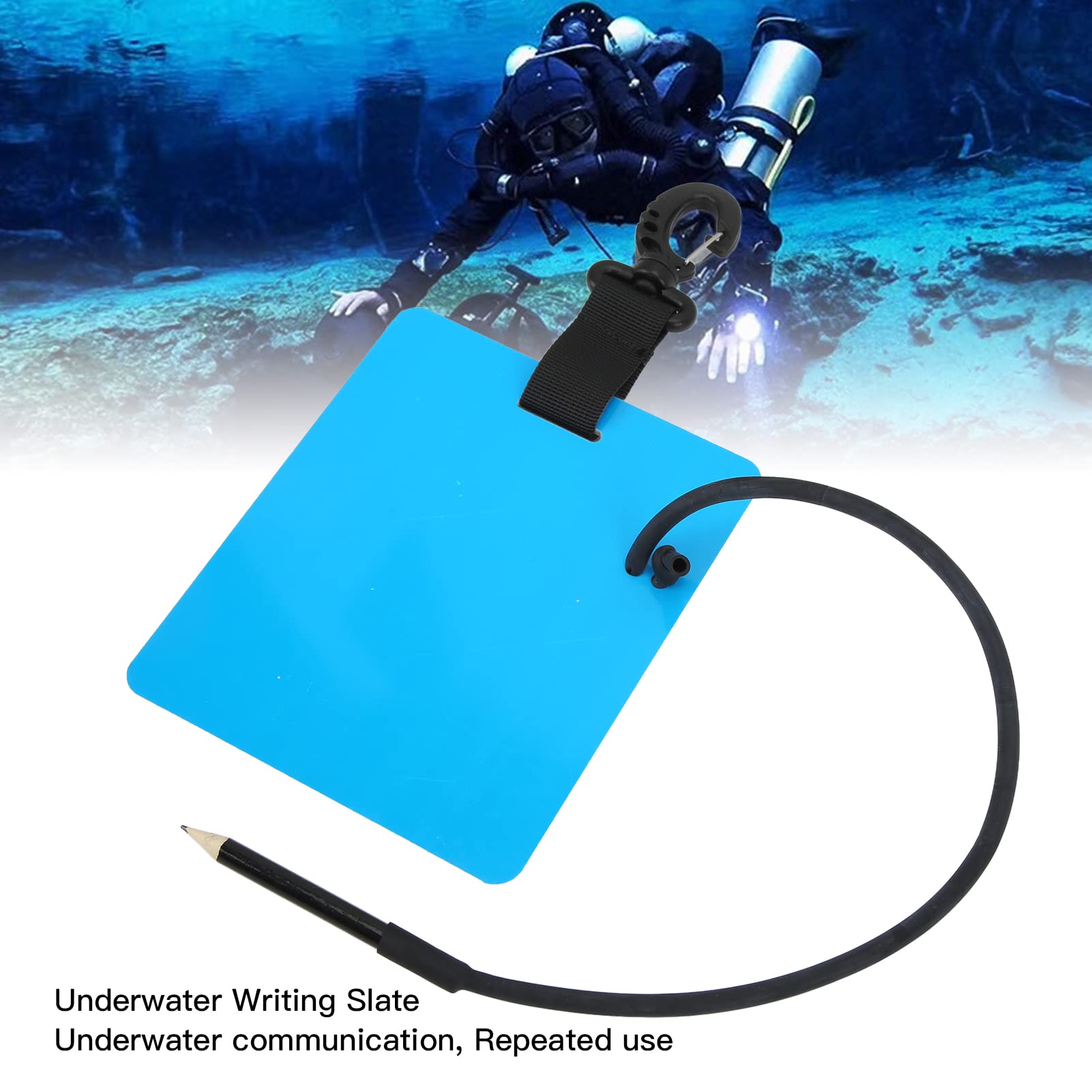 Ardoise d'écriture sous-Marine, Bloc-Notes de Plongée PC Simple Universel Compact et Léger avec Crayon pour Nager pour la Communication