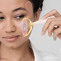 Vista 8 de FRCOLOR Rodillo de jade Rodillo facial Guasha Herramientas faciales para el cuidado de la piel 2Pcs