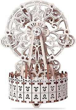 Mechanical Windmill Wooden 3D Puzzles Orbital Ball Kit ,3D Wooden Puzzle Mechanical Model Self Craft Deco Education Gift