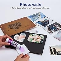 Vista 5 de Avery Glue Stic, Disappearing Purple, Washable, Non-Toxic, 1.27oz, 6 Glue Sticks (98071)